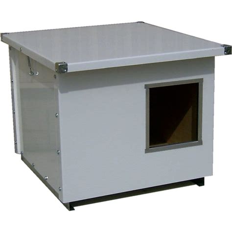 insulated metal dog houses|small insulated dog house.